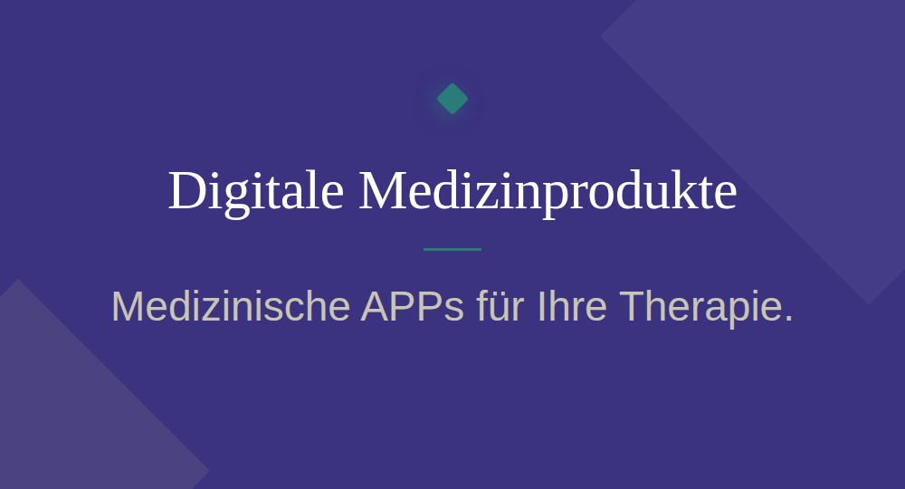Therapie: Digitale Medizinprodukte